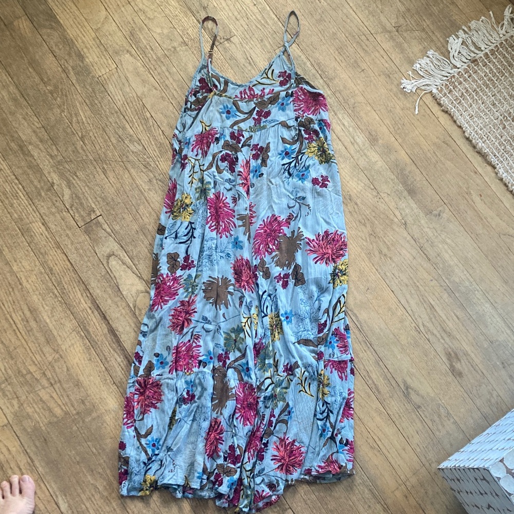 NATURAL LIFE Floral Jumpsuit SZ S - Blue and Pink with pockets - Picture 3 of 13